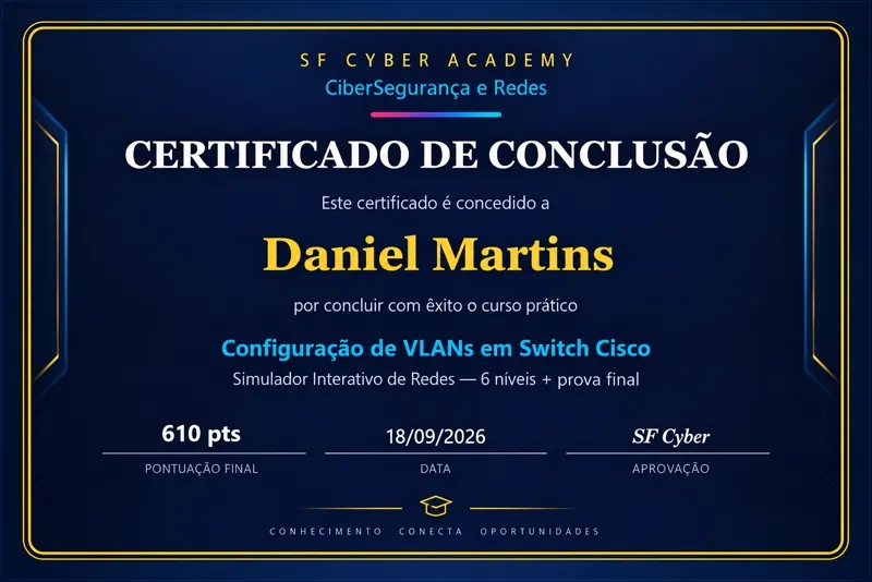 SF-Cyber - certificado de conclusão
